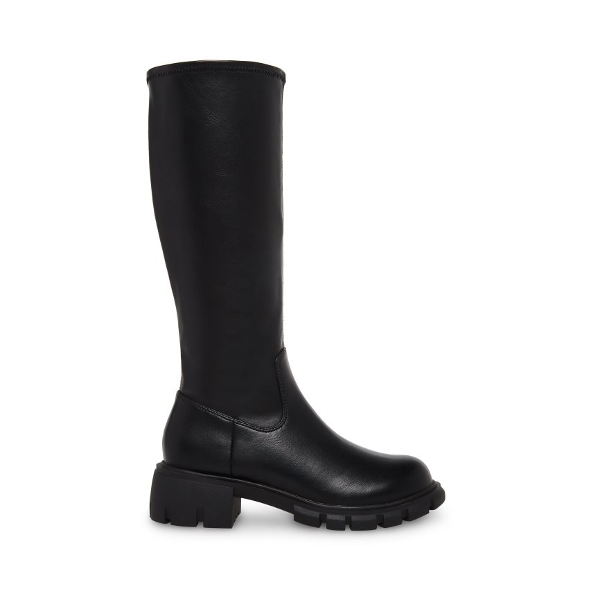 Black Steve Madden Jaberdn Kids\' Knee-high Boots | PH 2716VNB